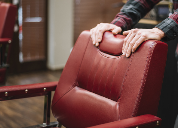 Art Leather Used For Salon Chair