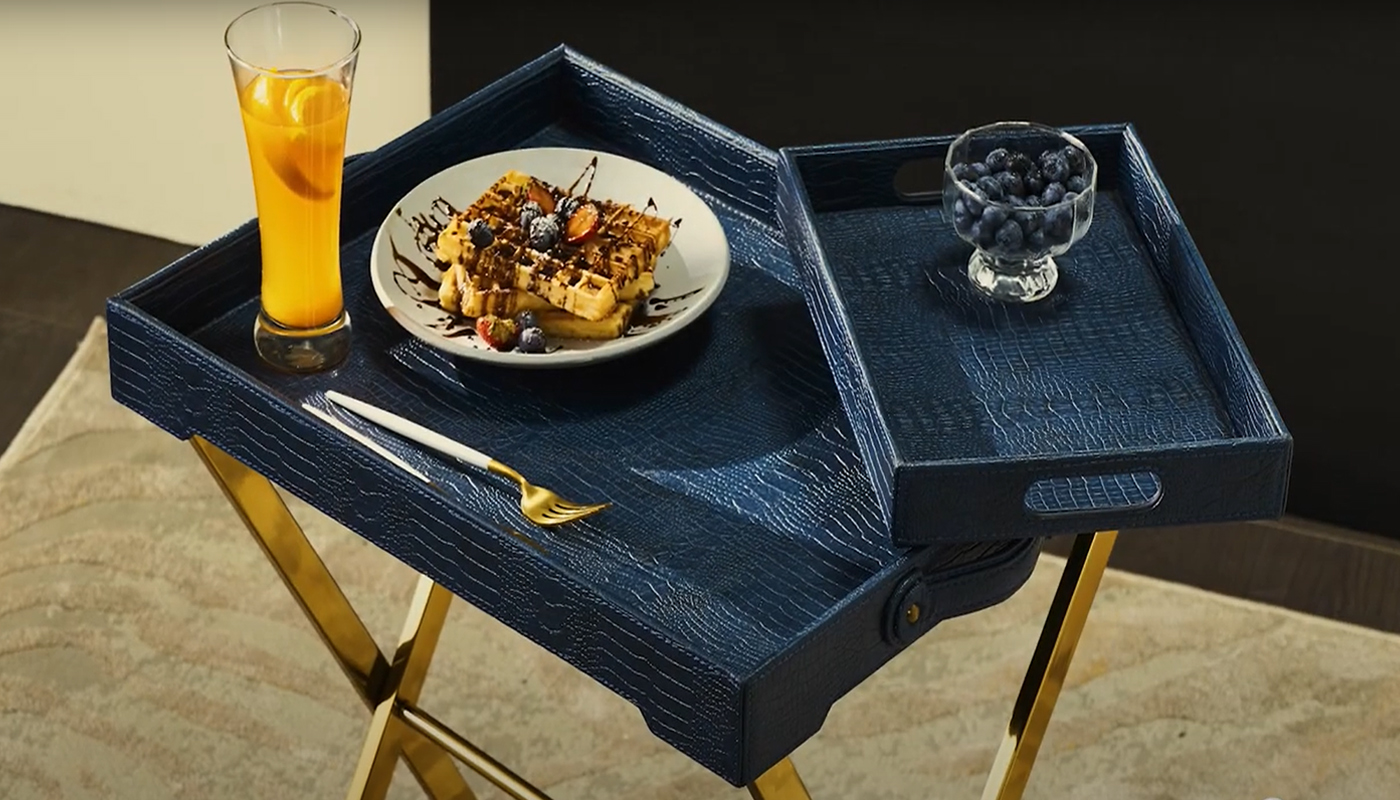 Art Leather Uses for Hotel Tray
